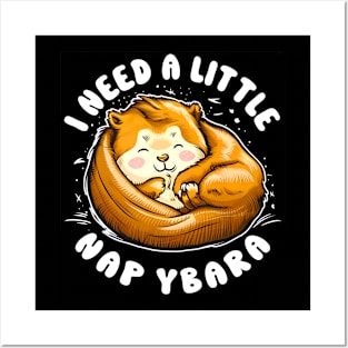 Nap-Enthusiast Capybara Humor - Unique Pun Design Posters and Art